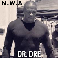 Dr. Dre на съемках фильма про группу N.W.A