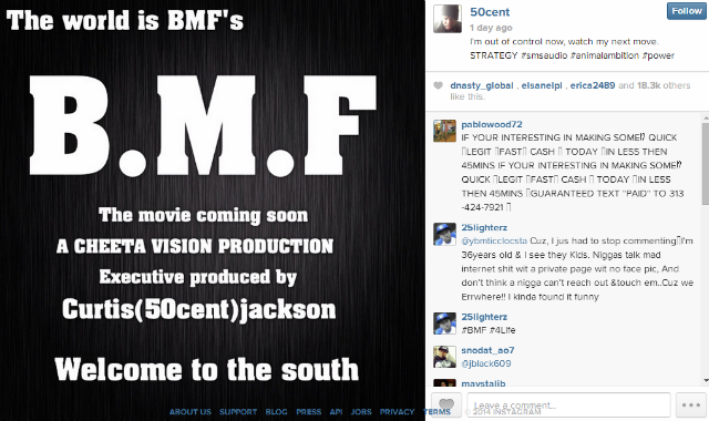 Фильм Black Mafia Family (B.M.F.) выйдет скоро от 50 Cent