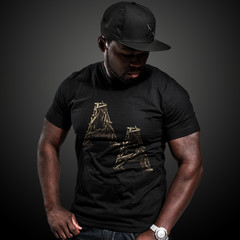 50 Cent - Футболка с надписью AA для альбома Animal Ambition
