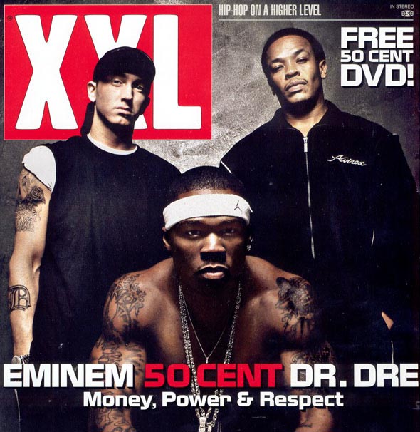 Eminem, 50 Cent, Dr. Dre на обложке XXL март 2003