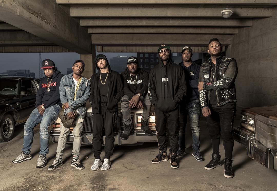 Eminem, Hall N Nash (Westside Gunn & Conway), Boogie and Benny, Mr Porter, Royce Da59 2017 BET Hip Hop Awards cypher Detroit Shady Records x Griselda