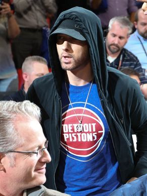 Eminem на игре Detroit Pistons 2017