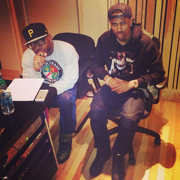 Royce Da 5'9" и Big Sean в Детройтской студии - апрель 2013
