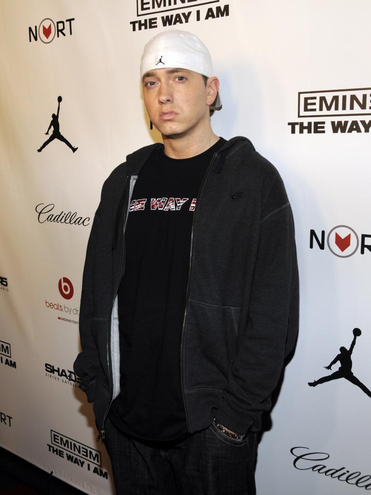 Eminem в октябре 2008 на премьере книги "The Way I Am"