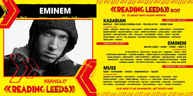 Eminem выступит на Reading & Leeds, 26 и 27 августа!