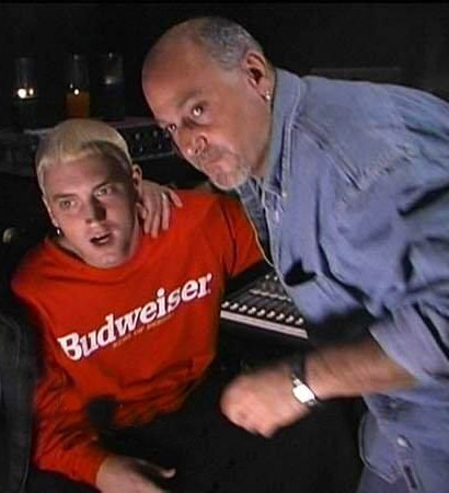 Eminem и Jeff Bass в 1999, в Детройте на студии