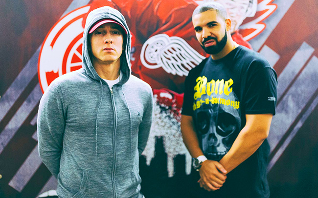 Eminem и Drake встретились в Детройте на Summer Sixteen Show 2016