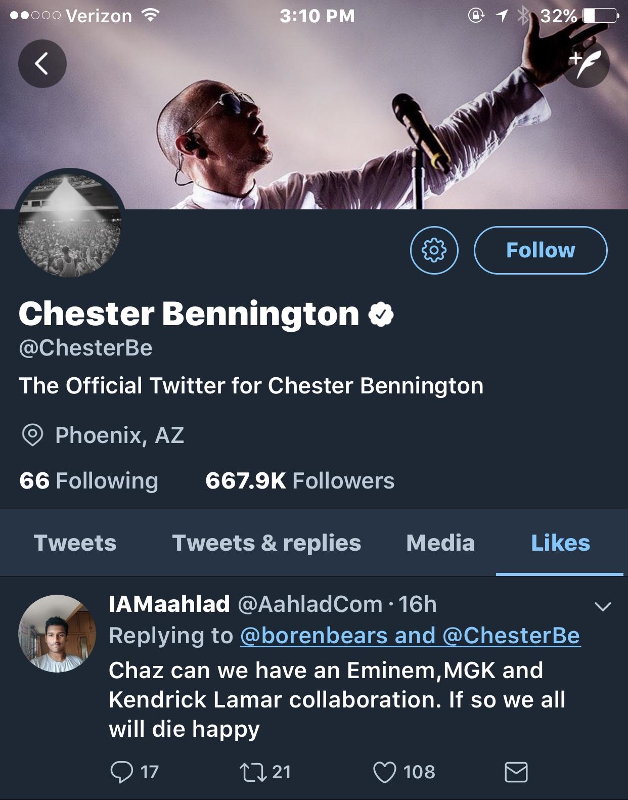 Chester Bennington из Linkin Park, возможно успел записать трек с Eminem, до того как умер